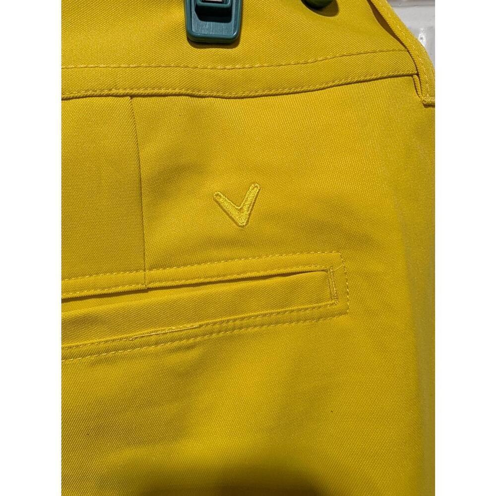 Callaway Women's Yellow Golf Shorts - Size 14 NWT - Picture 4 of 6
